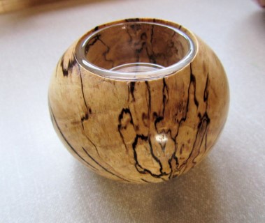 Spalted beech vase by Geoff Horsfield